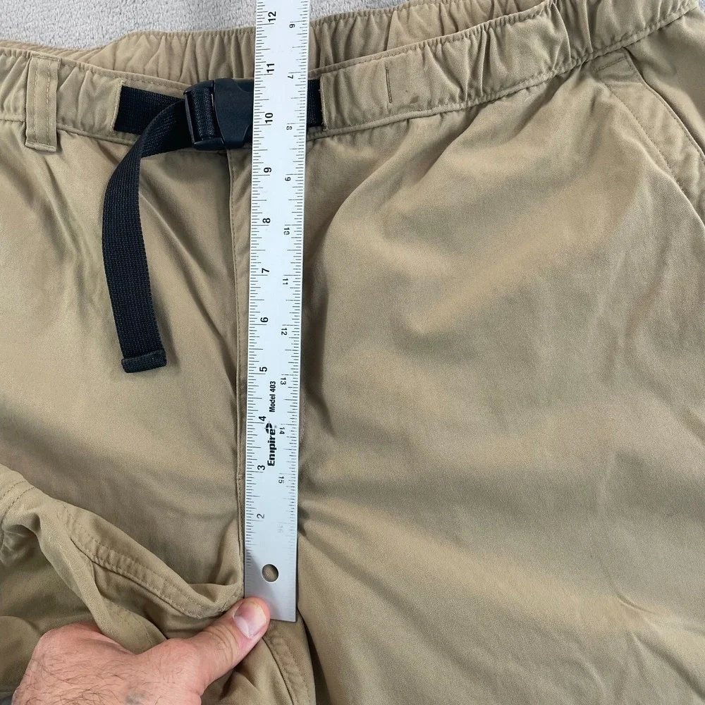 Duluth Trading Convertible Pants Men XL (36x32) Beige Nylon Performance Belted - Picture 10 of 12
